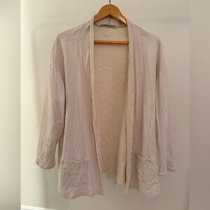 Sejour Ivory Cotton Cardigan